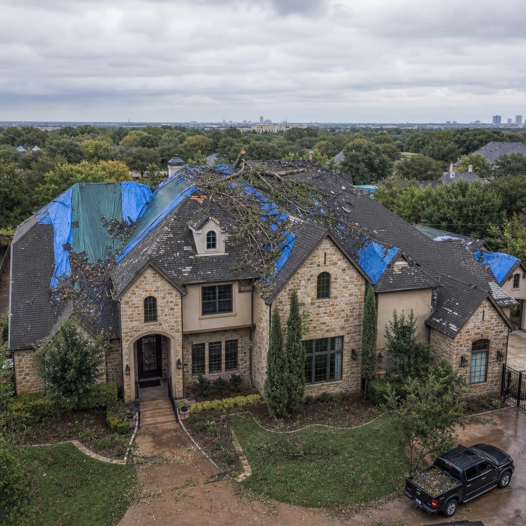 Storm-Damaged Estate Rebuild — before