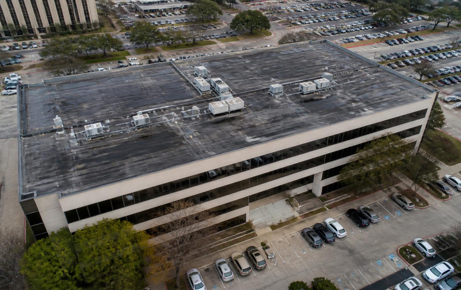 Modified Bitumen Office Re-Roof — before