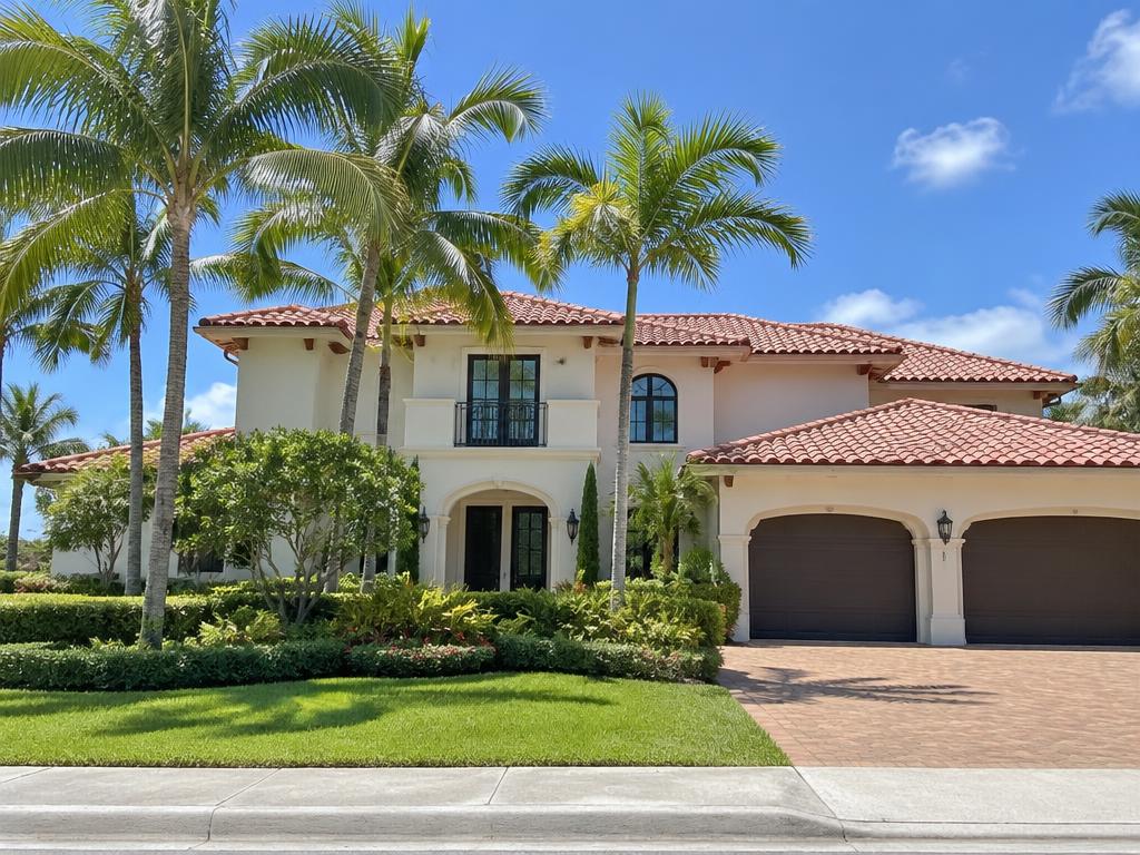 Clay Tile Estate Re-Roof in Palm Beach, FL